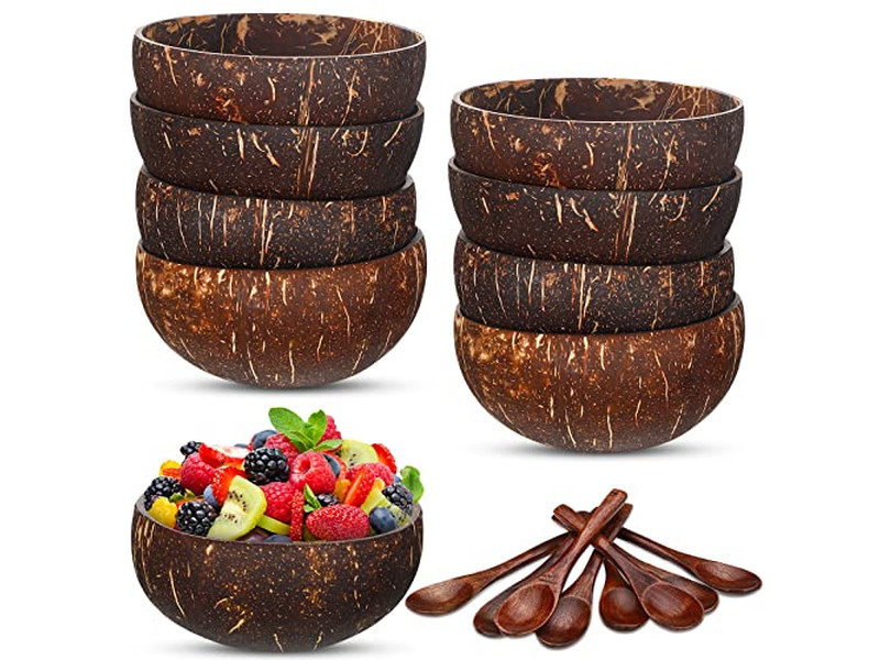 Кокосовая чаша с принтом, дешевые большие белые отверстия, коробки, логотип кокосов, стиль мисок из скорлупы