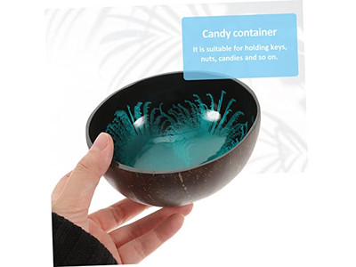 Кокосовые чаши для асаи, скорлупа, мини-набор контейнеров для ключей