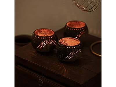 Кокосовая смешивающая чаша Маленькие ручные резные чаши Натуральное дерево Органические дети