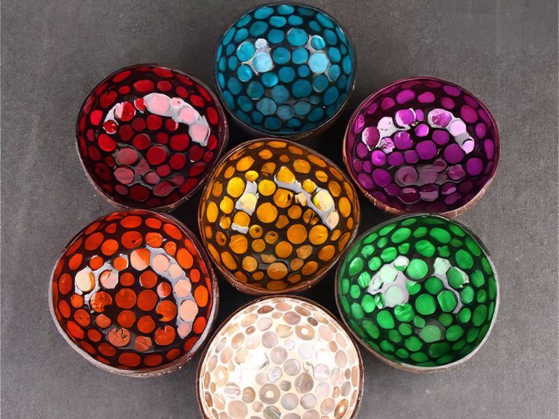 Полированная Кокосовая Сервировочная Утварь