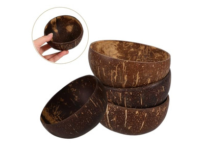 Ужин Кокосовая Чаша Пустые Чаши Ручные Изделия Скорлупа Спум Маленькая Простая