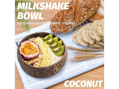 Чаша для теста Кокосовая скорлупа Логотип Ручная работа Деревянный Рустикальный Поднос