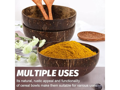 Чаша для теста Кокосовая скорлупа Логотип Ручная работа Деревянный Рустикальный Поднос