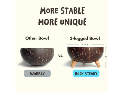 Лакированные кокосовые чаши Наборы чаш и ложек Многоцветные Лучшая цена Индивидуальные