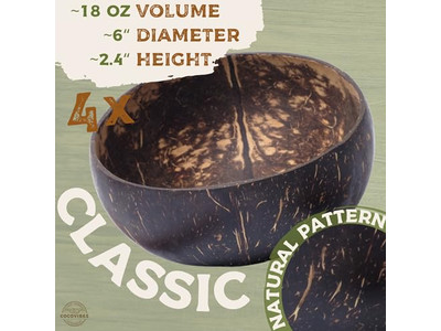 Макраме Кокосовая Чаша Печатная Скорлупа 8 Дюймов Пустые Скорлупы 6 Цветов