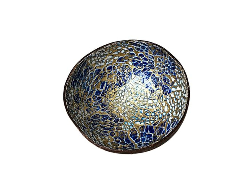 Толстые кокосовые чаши Закуски Чаша Индия Резьба Индивидуальная Смешивание Кокосовая скорлупа Гладкая