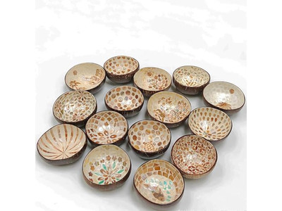 Кокосовая чаша Партия Декор Экологически чистый набор 36 Безкачельный Все натуральное