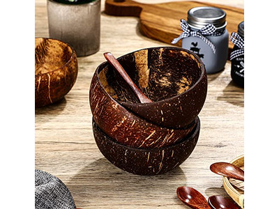 Кокосовая чаша с принтом, дешевые большие белые отверстия, коробки, логотип кокосов, стиль мисок из скорлупы