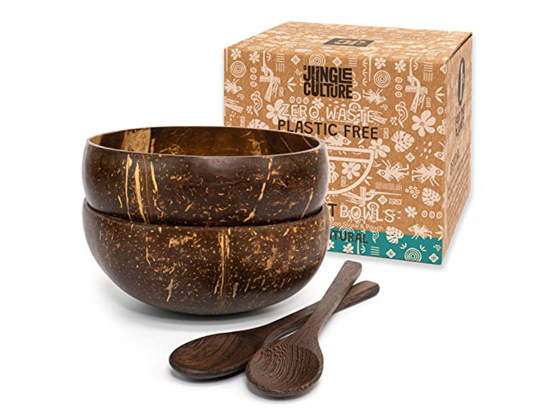 Кокосовая чаша Кокосовые миски Кокосовые чашки Скорлупа Свеча Хранение на кухне