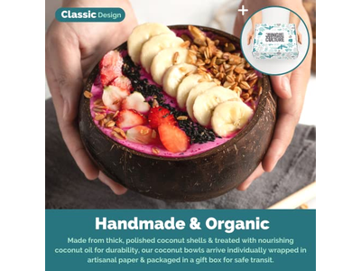 Кокосовая чаша Кокосовые миски Кокосовые чашки Скорлупа Свеча Хранение на кухне