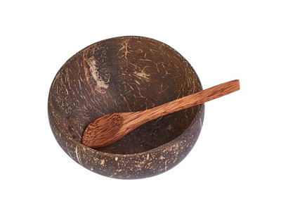 Многоцветная кокосовая чаша Персонализированные чаши Уникальная свеча Большой салат для еды