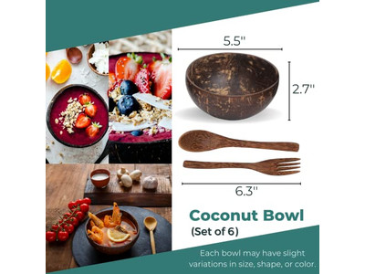 Маленькая кокосовая чаша Купить миски Детская чаша Мини Продажа Гравированные кокосы Блендер асаи